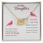 Daughter Some Days Are Better Interlocking Hearts Necklace-[Heartfelt Family Gift]