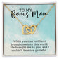 Bonus Mom Interlocking Hearts Necklace-[Heartfelt Family Gift]