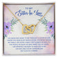 Sister in Law Interlocking Hearts Necklace-[Heartfelt Family Gift]