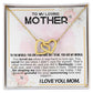 Mother My World Interlocking Hearts Necklace-[Heartfelt Family Gift]