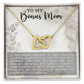 Bonus Mom Interlocking Hearts Necklace-[Heartfelt Family Gift]