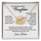 My Beautiful Daughter- Interlocking Hearts Necklace-[Heartfelt Family Gift]