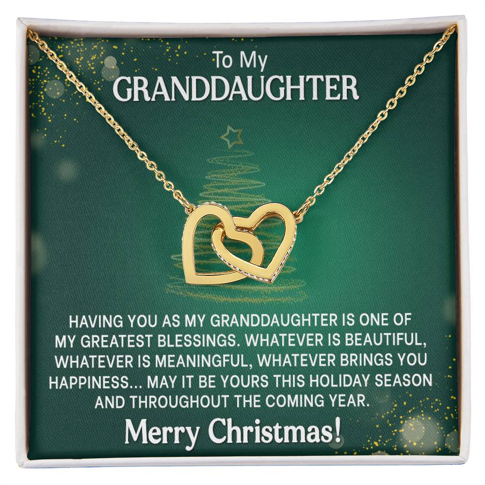Interlocking Hearts Granddaughter Christmas Gift - Beautiful and Meaningful-[Heartfelt Family Gift]