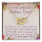 Greatest Mother Ever Interlocking Hearts Necklace-[Heartfelt Family Gift]