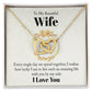 Beautiful Wife Interlocking Hearts Necklace-[Heartfelt Family Gift]