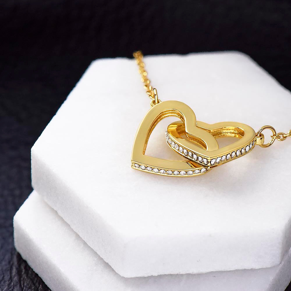 Best Friend Interlocking Hearts Necklace Gift from Bestie