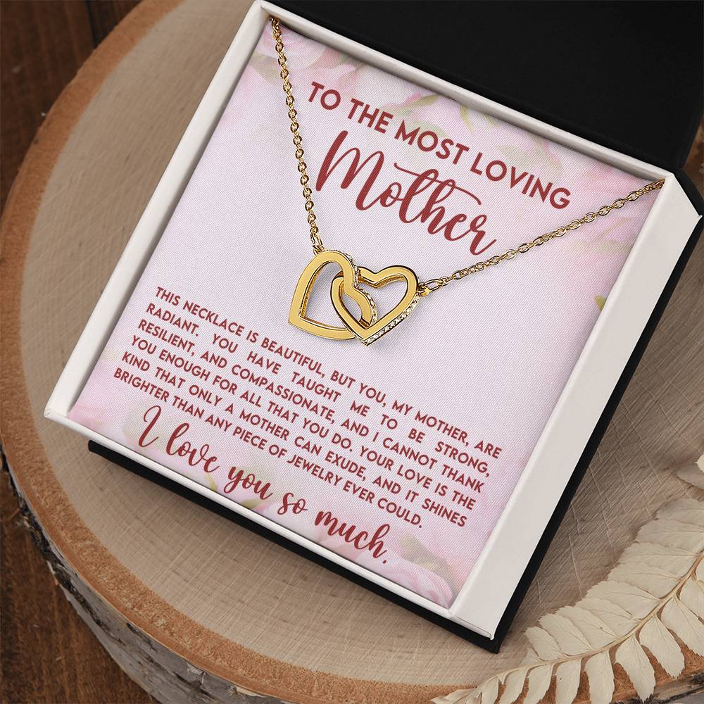 Loving Mother Interlocking Hearts Necklace-[Heartfelt Family Gift]