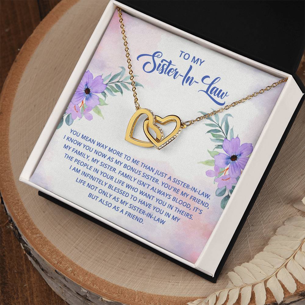 Sister in Law Interlocking Hearts Necklace-[Heartfelt Family Gift]