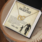 Daughter Aim For The Skys Interlocking Hearts Necklace-[Heartfelt Family Gift]