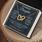 Daughter Proud of You Interlocking Hearts Necklace - Perfect Gift for the Woman Youve Become-[Heartfelt Family Gift]
