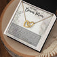 Bonus Mom Interlocking Hearts Necklace-[Heartfelt Family Gift]