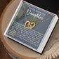 Daughter Motherhood Interlocking Hearts Necklace-[Heartfelt Family Gift]