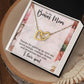Bonus Mom Interlocking Hearts Necklace-[Heartfelt Family Gift]