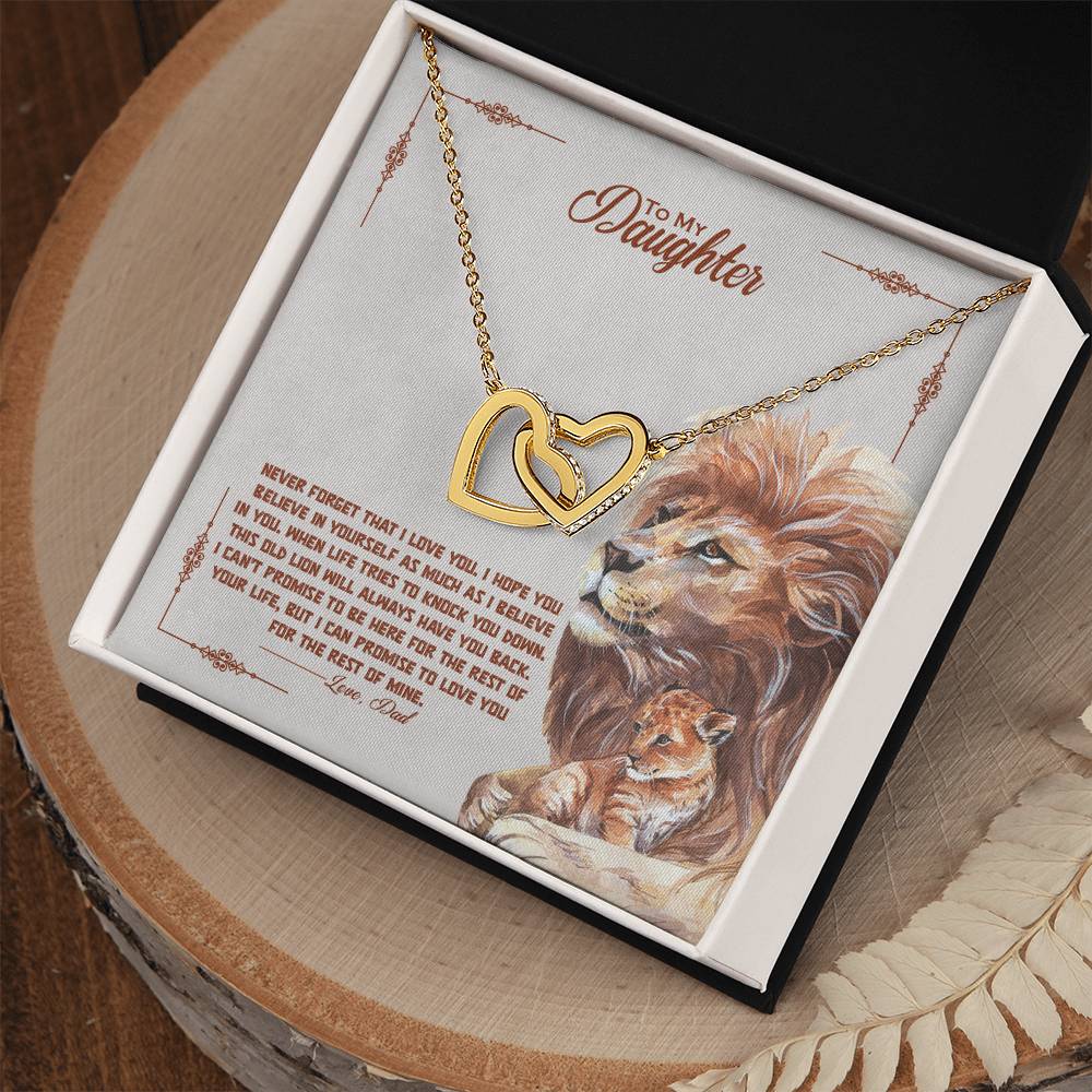 Daughters Interlocking Hearts Necklace - Always with You  Perfect Gift-[Heartfelt Family Gift]