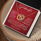 Granddaughter Christmas Interlocking Hearts Necklace Gift-[Heartfelt Family Gift]