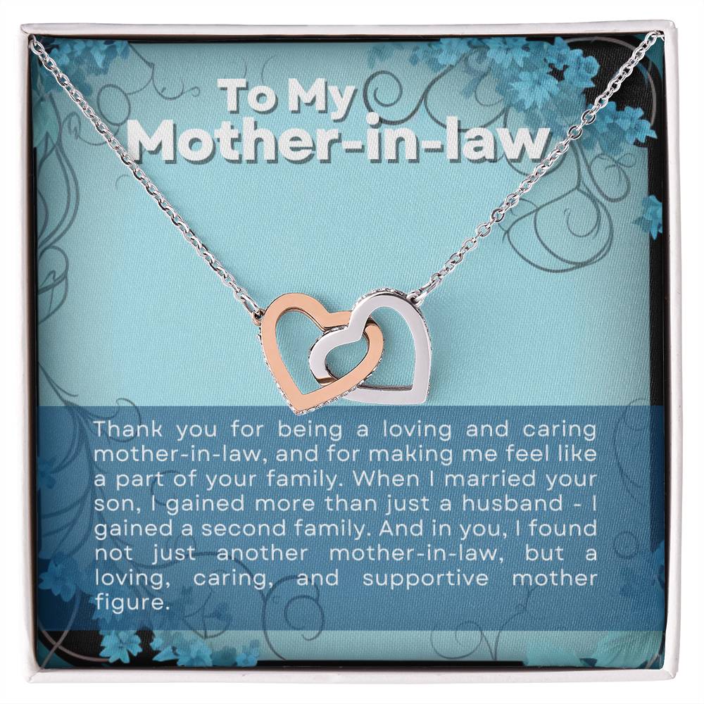 Mother in Law Interlocking Hearts Necklace-[Heartfelt Family Gift]