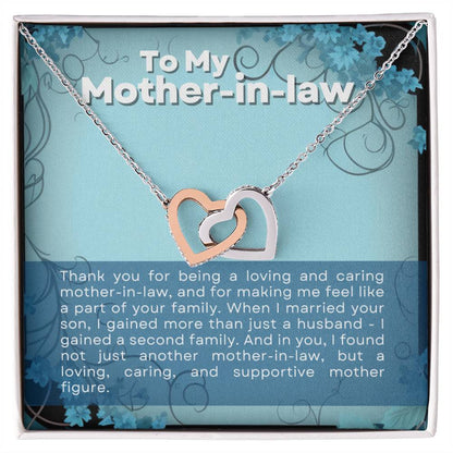 Mother in Law Interlocking Hearts Necklace-[Heartfelt Family Gift]