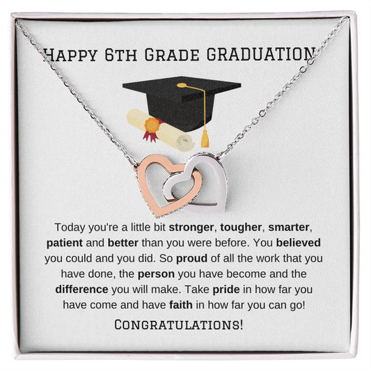 6th Grade Graduation Necklace Gift-[Heartfelt Family Gift]