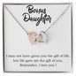 Bonus Daughter  Interlocking Hearts Necklace-[Heartfelt Family Gift]
