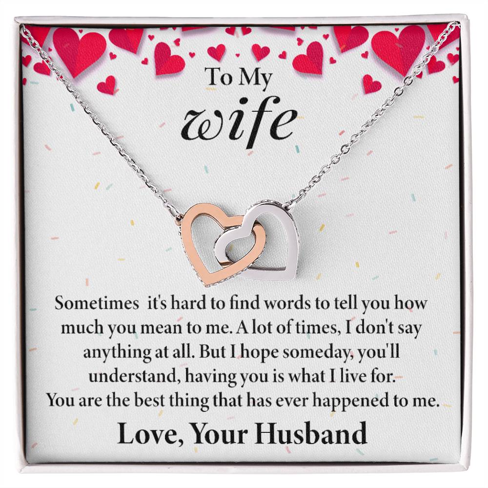 Interlocking Hearts Necklace - Perfect Gift for Wife  Shop Now-[Heartfelt Family Gift]
