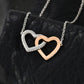 Granddaughter Christmas Interlocking Hearts Necklace Gift-[Heartfelt Family Gift]