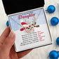 Santa and Reindeer Christmas Gift Necklace for Daughter - Personalized Card-[Heartfelt Family Gift]