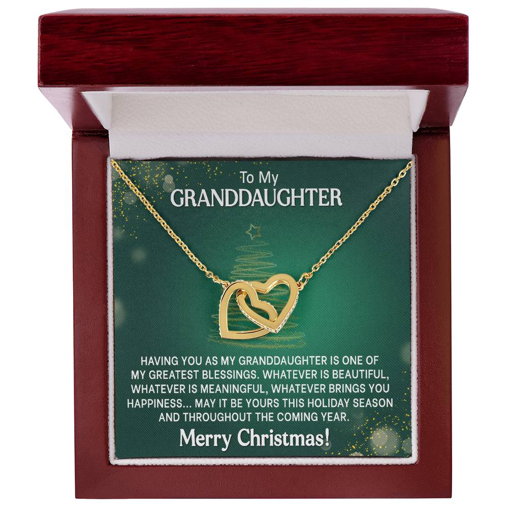 Interlocking Hearts Granddaughter Christmas Gift - Beautiful and Meaningful-[Heartfelt Family Gift]