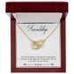 Friendship interlocking hearts necklace-[Heartfelt Family Gift]