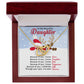 Santa and Reindeer Christmas Gift Necklace for Daughter - Personalized Card-[Heartfelt Family Gift]