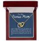 Bonus Mom Interlocking Hearts Necklace-[Heartfelt Family Gift]