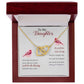 Daughter Some Days Are Better Interlocking Hearts Necklace-[Heartfelt Family Gift]