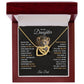 Daughter Interlocking Hearts Necklace-[Heartfelt Family Gift]
