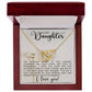 Daughter Interlocking Hearts Necklace-[Heartfelt Family Gift]