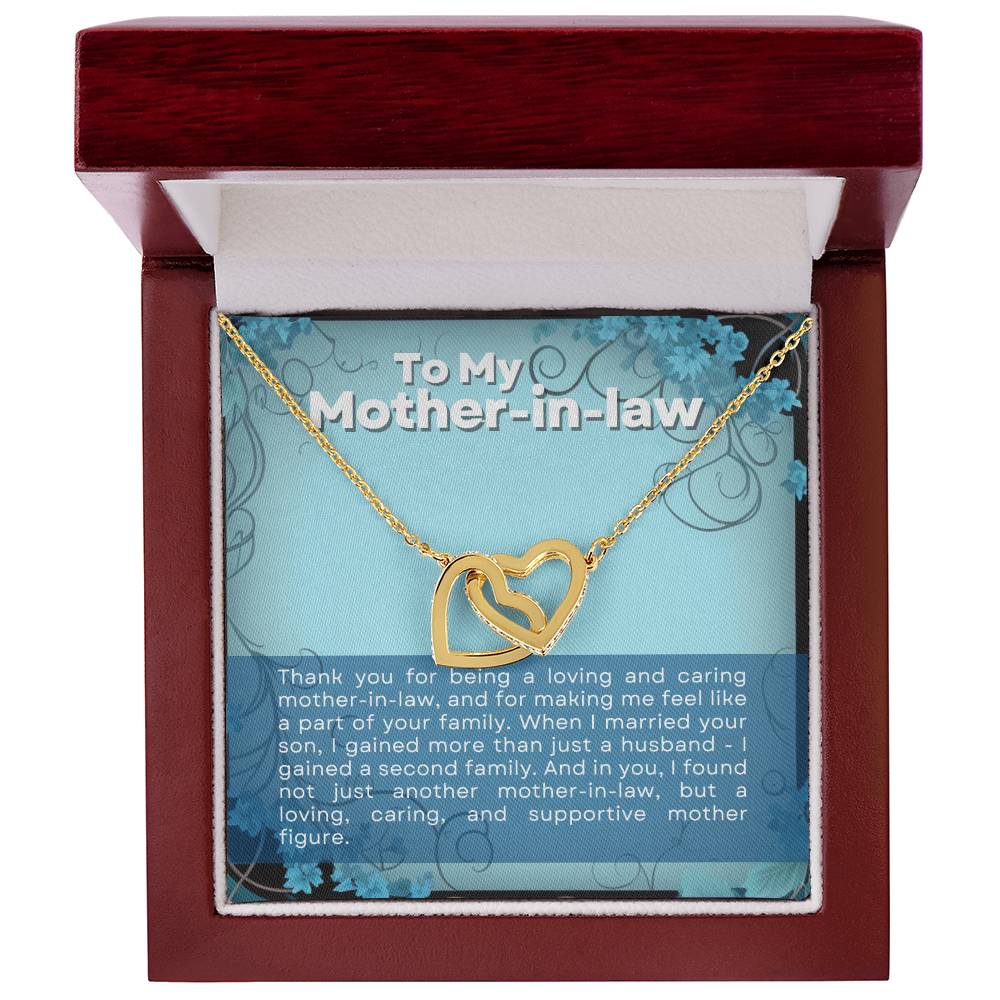 Mother in Law Interlocking Hearts Necklace-[Heartfelt Family Gift]
