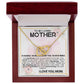 Mother My World Interlocking Hearts Necklace-[Heartfelt Family Gift]