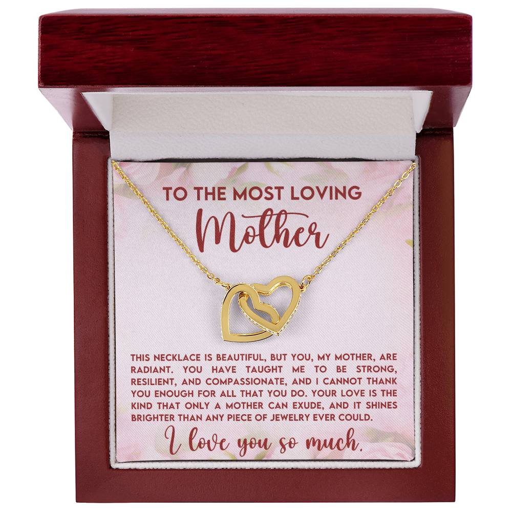Loving Mother Interlocking Hearts Necklace-[Heartfelt Family Gift]