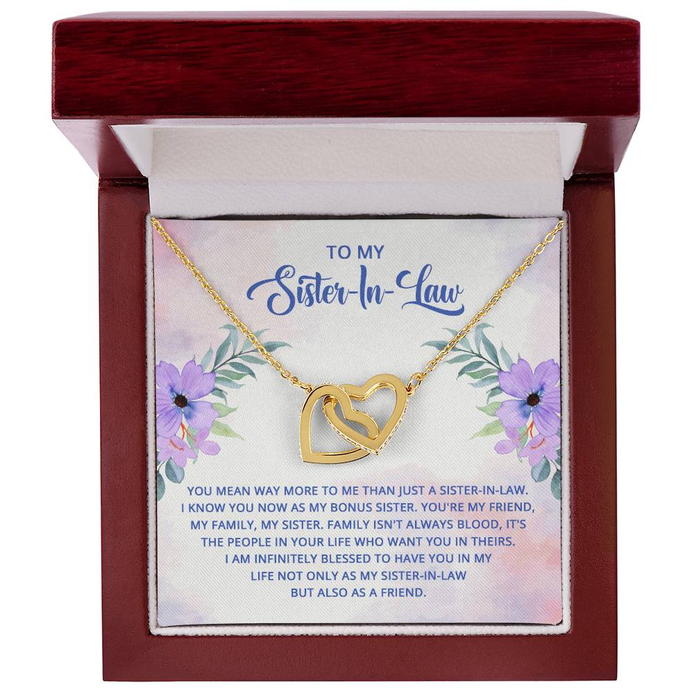 Sister in Law Interlocking Hearts Necklace-[Heartfelt Family Gift]