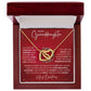 Granddaughter Christmas Interlocking Hearts Necklace Gift-[Heartfelt Family Gift]