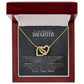 Interlocking Hearts Necklace for Daughter Show Your Love in Every Way-[Heartfelt Family Gift]