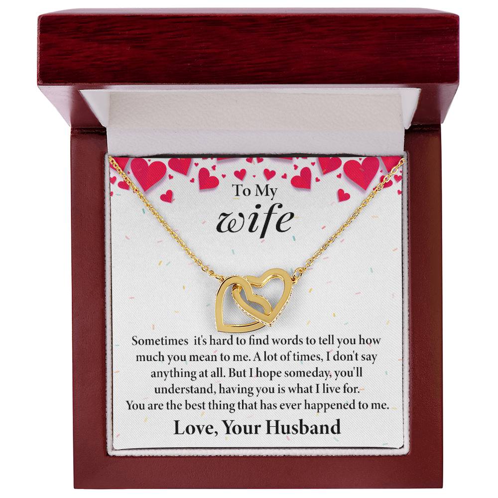 Interlocking Hearts Necklace - Perfect Gift for Wife  Shop Now-[Heartfelt Family Gift]