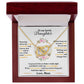 Daughter Pages Heart Necklace - Interlocking Design for Meaningful Gift-[Heartfelt Family Gift]