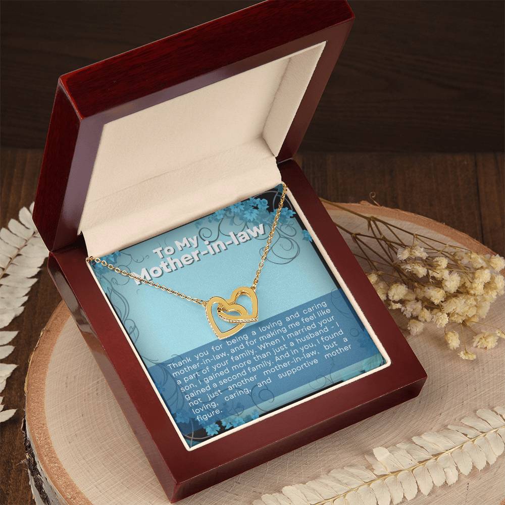 Mother in Law Interlocking Hearts Necklace-[Heartfelt Family Gift]