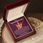 Merry Christmas Granddaughter Joined Hearts Necklace Gift-[Heartfelt Family Gift]