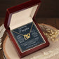 Daughter Proud of You Interlocking Hearts Necklace - Perfect Gift for the Woman Youve Become-[Heartfelt Family Gift]