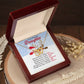 Santa and Reindeer Christmas Gift Necklace for Daughter - Personalized Card-[Heartfelt Family Gift]