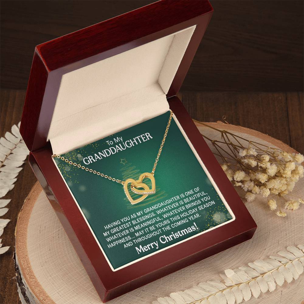 Interlocking Hearts Granddaughter Christmas Gift - Beautiful and Meaningful-[Heartfelt Family Gift]