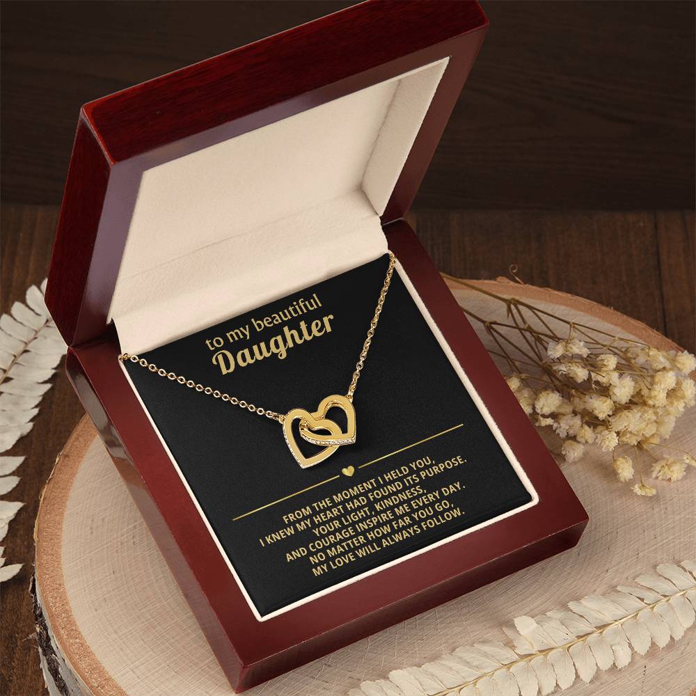 Daughter Interlocking Hearts Necklace