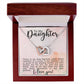 Daughter Superhero Interlocking Hearts Necklace-[Heartfelt Family Gift]
