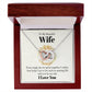 Beautiful Wife Interlocking Hearts Necklace-[Heartfelt Family Gift]