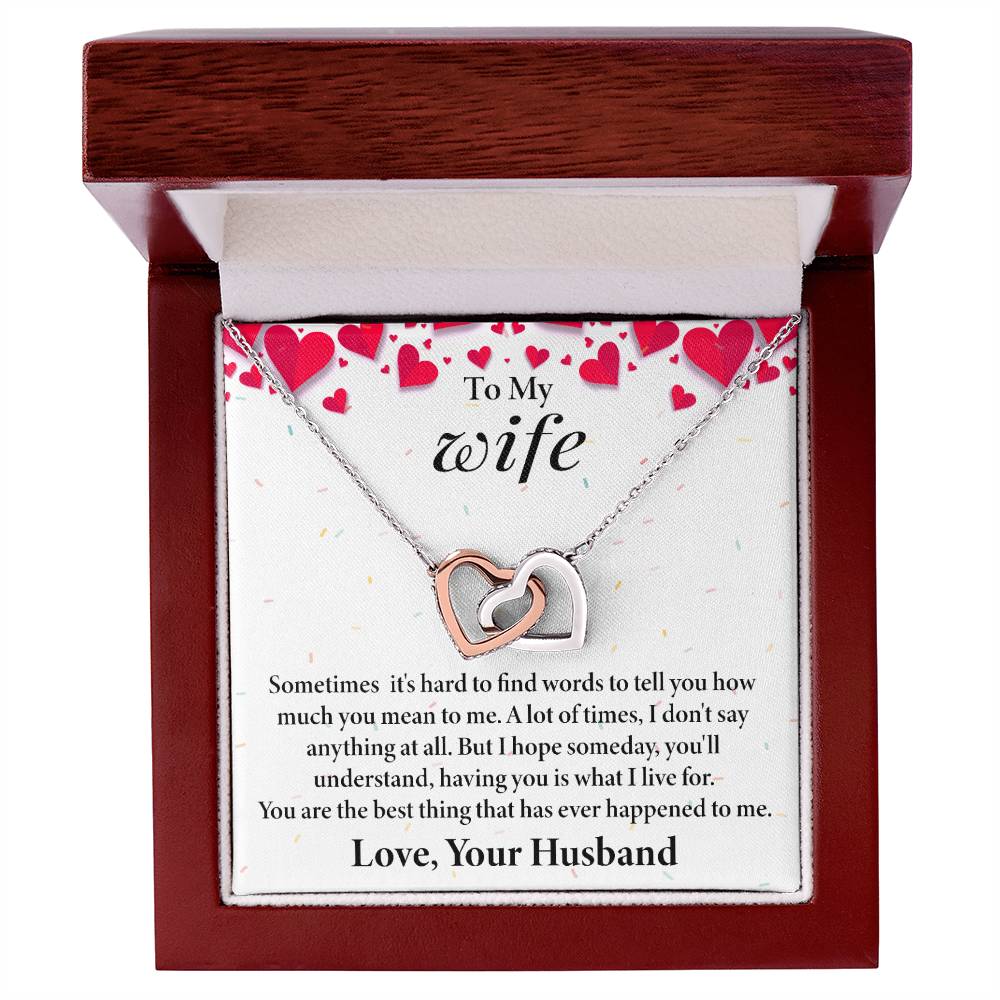 Interlocking Hearts Necklace - Perfect Gift for Wife  Shop Now-[Heartfelt Family Gift]
